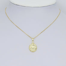 Load image into Gallery viewer, Hammered CZ Pave Evil Eye Coin Charm Pendant, Sku#LX575