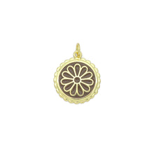 Load image into Gallery viewer, Brown Enamel Flower Charm, Sku#LX803