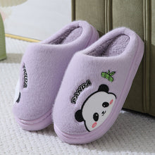 Load image into Gallery viewer, Panda Slippers for Women &amp; Men - Cute Cartoon Plush Indoor House Shoes with Thick Anti-Slip EVA Sole