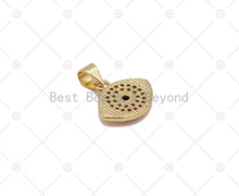 Load image into Gallery viewer, CZ  Evil Eye Charm, Sku#LK543