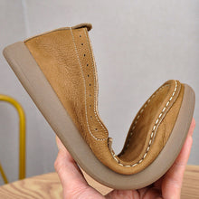 Load image into Gallery viewer, Men's Casual Breathable Genuine Leather Slip-On Shoes – Round Toe Dress Loafers
