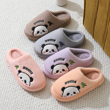 Load image into Gallery viewer, Panda Slippers for Women &amp; Men - Cute Cartoon Plush Indoor House Shoes with Thick Anti-Slip EVA Sole