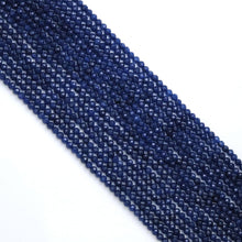 Load image into Gallery viewer, Fine Cut Sapphire Jade Round Faceted Beads, Sku#U1788