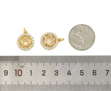 Load image into Gallery viewer, CZ Cross star heart angel smiley face crown starfish Charm, Sku#JL87
