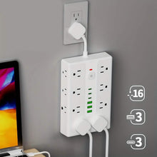 Load image into Gallery viewer, 22-in-1 Multi-Functional Power Strip – 16 Sockets, 3 USB-A &amp; 3 USB-C