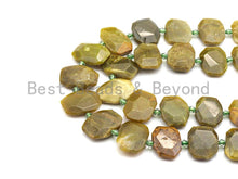 Load image into Gallery viewer, High Quality Natural Yellow Green Opal Rectangle Faceted Beads, Natural Yellow Green Opal beads, 16x22mm, sku#U657