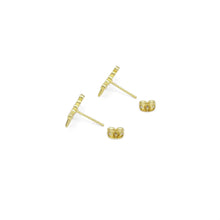 Load image into Gallery viewer, Gold CZ Spike Ear Climber Earrings, Sku#LD506