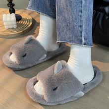 Load image into Gallery viewer, Unisex Shark Slippers | Fluffy Faux Fur House Shoes for Women &amp; Men