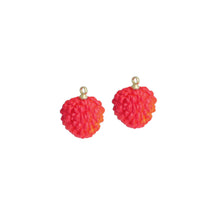Load image into Gallery viewer, Red Enamel  Litchi Charm Pendant,Sku#LK1230