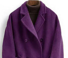 Load image into Gallery viewer, Women's Double-faced Wool Long Loose Slim Wool Coat
