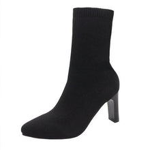 Load image into Gallery viewer, Women's Over-The-Knee Chunky Heel Thigh High Boots | Side Zipper | Sarah Express