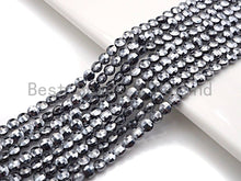 Load image into Gallery viewer, Natural Tera Hertz Checker Board Cut Coin Shape beads, 4mmTu