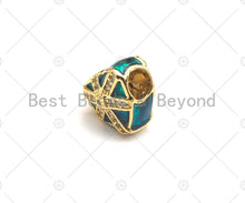 Load image into Gallery viewer, Enamel Colorful Heart Shape Gift Box Spacer Beads,  Christma