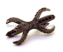 Load image into Gallery viewer, Black CZ Micro Pave Eagle Claw Connector Beads, Game Of Thrones Jewelry, Bracelet Charm, Dragon claw, 10x24mm, sku#G162