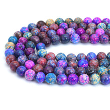 Load image into Gallery viewer, 12mm Multicolor Agate Round Smooth Beads, Sku#U2031
