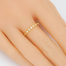 Load image into Gallery viewer, Dainty CZ Slim Adjustable Ring, Sku#LD581