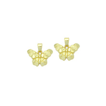 Load image into Gallery viewer, Gold Nugget Texture Butterfly Charm Pendant,Sku#LX856