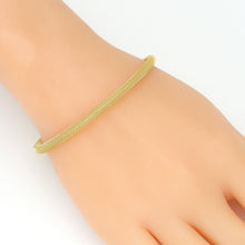 Load image into Gallery viewer, Knitting Patten Gold Adjustable Bracelet, Sku#A437