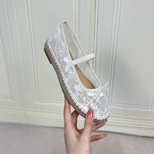 Load image into Gallery viewer, Women's Round Toe Mesh Chunky Sole Sneakers – White Low-Top Shoes