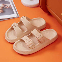 Load image into Gallery viewer, Women's Platform Buckle Sandals - Soft EVA Sole Summer Slippers