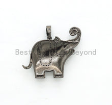 Load image into Gallery viewer, NEW Enamel Colorful Elephant Pendant,CZ Micro Pave Oil Drop Elephant pendant,Enamel pendant,Enamel Jewelry,33x41mm,sku#F569