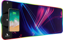Load image into Gallery viewer, RGB Gaming Mouse Pad with 15W Wireless Charging, Extended Desk Mat 31.5 x 11.8 Inch, LED Mouse Pad with 10 Lighting Modes, Non-Slip Base for Keyboard, Mouse