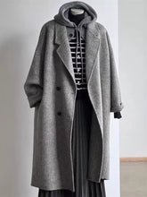 Load image into Gallery viewer, Color New Korean-style Loose Mid-length High-end Wool Coat