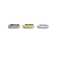 Load image into Gallery viewer, 10pc Rhinestone Jewerly Seperator Bar with 3 holes, sku#C131