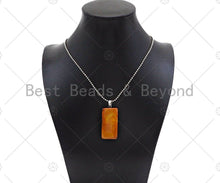 Load image into Gallery viewer, High Quality Natural Druzy Agate Rectangle Shape Pendant, Sa