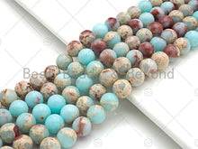 Load image into Gallery viewer, Aqua Terra Jasper Beads, Blue African Opal Smooth Round Beads, 6mm/8mm/10mm Serpentine Beads, 15.5'' Full Strand, SKU#U1157
