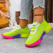 Load image into Gallery viewer, Women's Breathable Mesh Casual Flats - Lightweight Round Toe Lace-Up Shoes