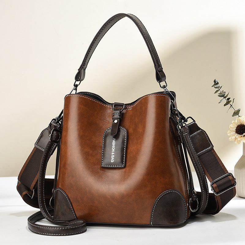 Korean-Style PU Leather Crossbody Bag for Women | Adjustable Strap