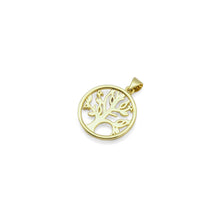 Load image into Gallery viewer, Gold Colorful CZ Tree On Round Ring Charm, Sku#LD421