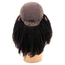 Load image into Gallery viewer, Afro Kinky Curly 4x4 Transparent Lace 100% Human Hair Closure Wig