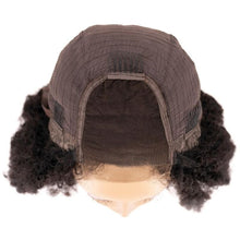 Load image into Gallery viewer, Afro Kinky Curly 4x4 Transparent Lace 100% Human Hair Closure Wig