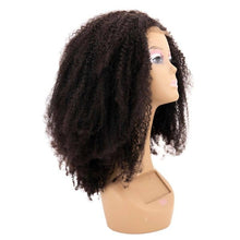 Load image into Gallery viewer, Afro Kinky Curly 4x4 Transparent Lace 100% Human Hair Closure Wig