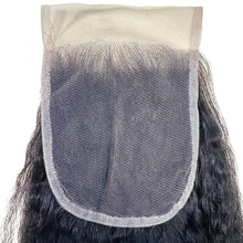 Load image into Gallery viewer, Kinky Straight 4x4 Transparent Lace Human Hair Closure