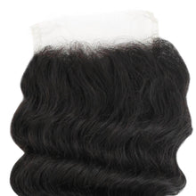 Load image into Gallery viewer, Deep Wave 4x4 Transparent Lace Human Hair Closure