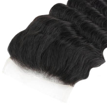 Load image into Gallery viewer, Deep Wave 4x4 Transparent Lace Human Hair Closure