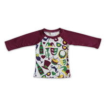 Load image into Gallery viewer, Long sleeve boy Mardi Gras shirt
