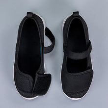 Load image into Gallery viewer, Women's Wide Toe Mesh Granny Shoes – Breathable Summer Flats with Low Heel