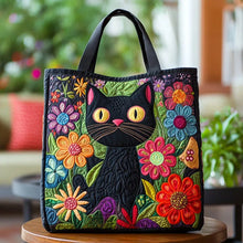 Load image into Gallery viewer, Quilted Digital Print Tote Bag - High Capacity Women's Shoulder Bag with Embroidery