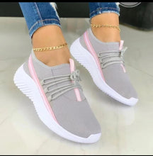 Load image into Gallery viewer, Women's Ribbon Tie Mesh Sneakers | Breathable Flat Sports Shoes