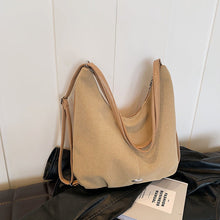 Load image into Gallery viewer, Women's PU Leather Tote Bag – Minimalist Commuter Shoulder Bag
