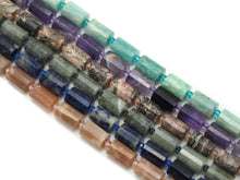 Load image into Gallery viewer, Natural Faceted Cylinder Gem Beads, 10x4mm, Sku#HY15