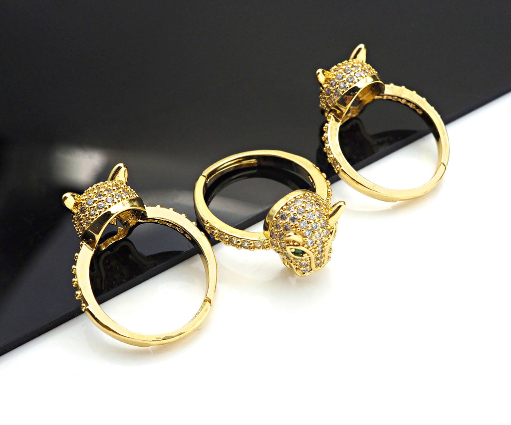 Gold Panther Adjustable Ring, LD46
