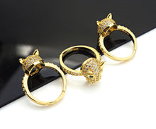 Load image into Gallery viewer, Gold Panther Adjustable Ring, LD46