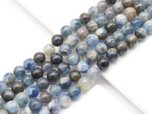 Load image into Gallery viewer, Genuine Blue Kyanite Round Smooth Beads, Sku#U1374