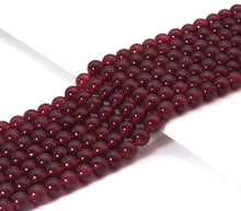 Load image into Gallery viewer, Dyed Strawberry Quarts Round Smooth Beads, 6mm/8mm/10mm, Sku#U1487