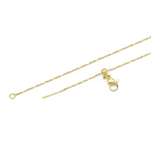 Load image into Gallery viewer, Dainty Gold Twisted thin Adjustable Necklace, Sku#LD487ld588